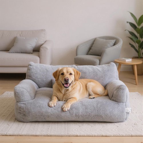 Dog couch sofa bed fluffy - sofa,