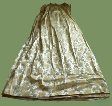 Very Large Drape in Muted Yellows and Greens (About 7 feet tall & 11 feet wide)