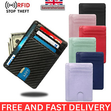 Men Anti-scan Leather Slim ID