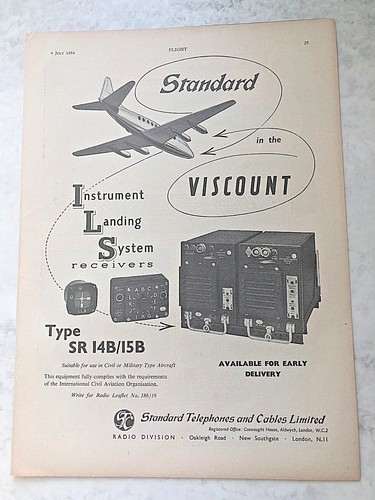 1954 aircraft advert - 1954, standard