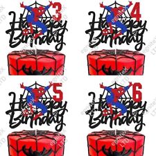 Spiderman Cake Topper Superhero Comic Birthday Party Decorations Supplies & More