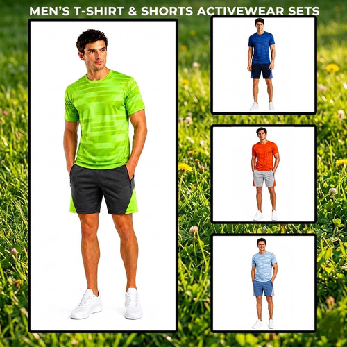 Men shirt shorts - set, gym
