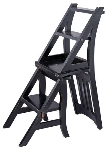 Manor house library - library, chair