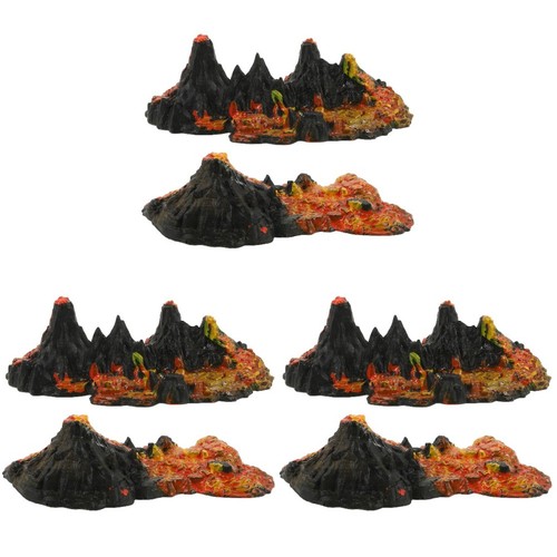 6pcs durable plastic volcano - plastic,