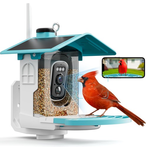 Smart bird feeder with - feeder, camera
