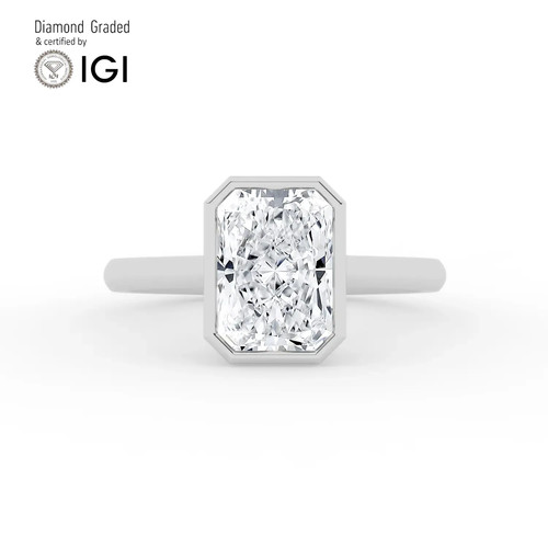 Radiant diamond engagement - diamond,