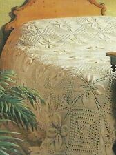 Heirloom Vintage Bedspread Knitting Pattern leaf design Aran 462 