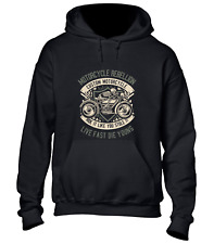 SKULL MOTORCYCLE REBELLION HOODY HOODIE BIKER CHOPPER MOTORBIKE CLOTHING TOP