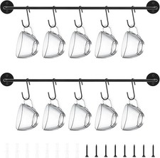 Wall-Mounted Coffee Mug Rack
