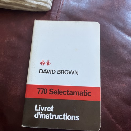David brown 770 - david, selectamatic