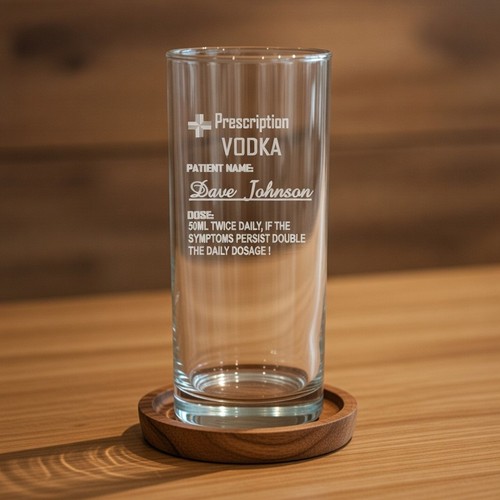 Personalised vodka glass - personalised,