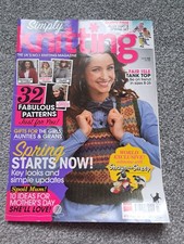 Simply Knitting Issue 103 March 2013 Alan Dart Garden Birds Song Birds Spring Se