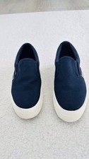 Superga Navy Flat form Slip On