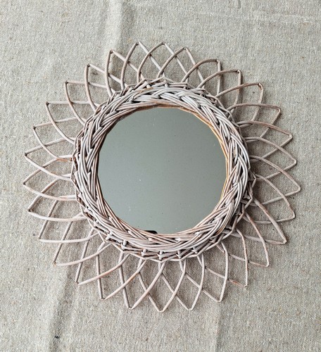 Vintage french wicker sunburst - french,