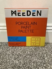 MEEDEN 8-Well Ceramic Artist Paint Palette Watercolor, Porcelain, White