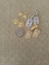  Lot of 8 Versace Stamped Gold