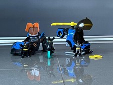 Imaginext Batman DC Action Car/ Helicopter/Bike plus 3 Figures