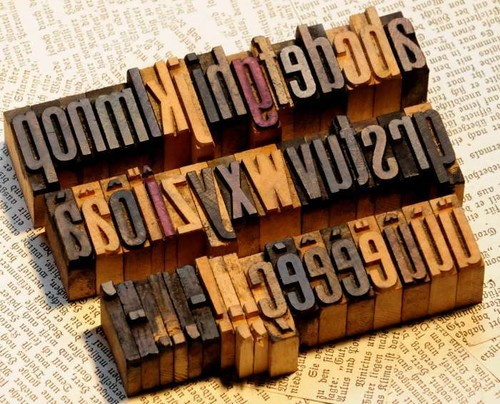 Alphabet mm letterpress - 27,