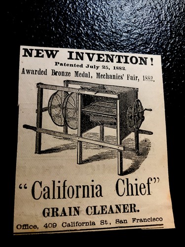 1882 california chief - chief, grain