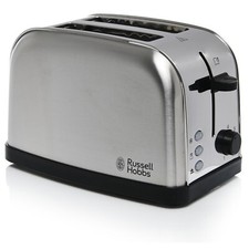 Russell Hobbs Futura 2 Slice Toaster Stainless Steel 850W – Reheat & Defrost
