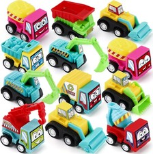 12 Pcs Construction Vehicles