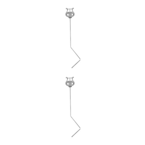 2pcs music score clamps silver - score,