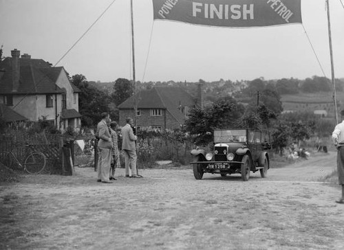 Old large motor racing photo - old,
