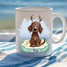 Personalised Brown Sprocker dog mug Christmas Birthday Gift