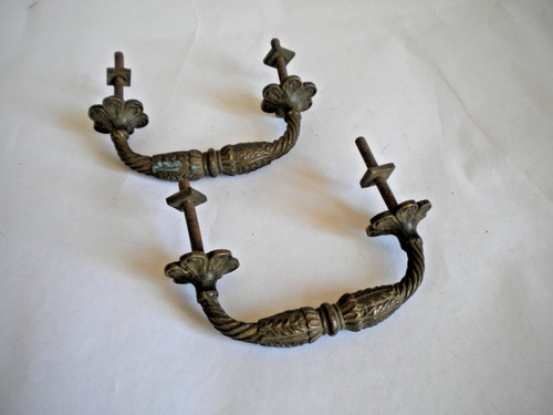 Pair vintage brass - of,