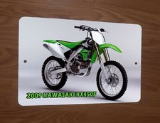 2009 Kawasaki KX450F Motocross Motorcycle Dirt Bike Photo 8x12 Metal Wall Sign