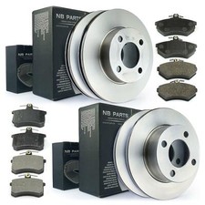 Brake Discs + Brake Pads Front + Rear for Audi 80 Avant Cabriolet B4 Coupe