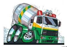 CEMENT MIXER GREEN / WHITE