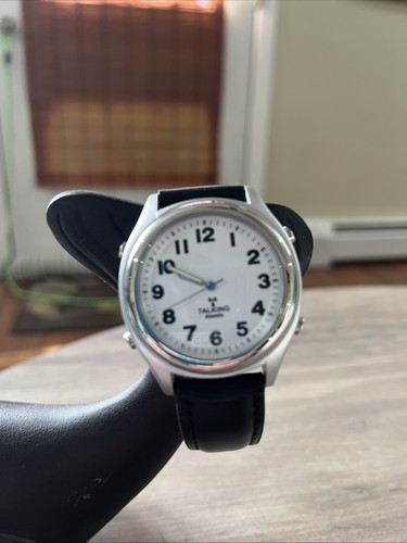 Talking atomic watch - atomic, leather
