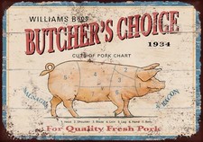 butcher's choice metal wall