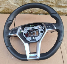 Mercedes SL R231 W231 Black Leather Multifunction Steering Wheel Paddle Shift
