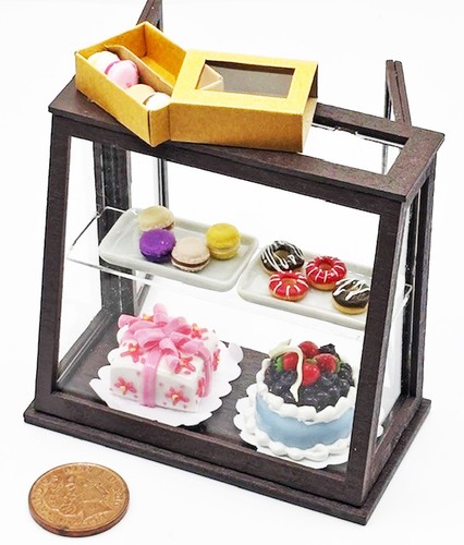 Dolls house shop display dark - dolls,