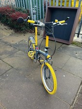 Yellow and steel blue folding - and,