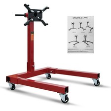Engine Gearbox Support Stand 1250 lbs 567kg Heavy Duty Swivel Transmission Red