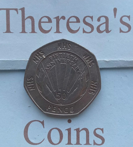 1998 50p nhs - 50th, anniversary