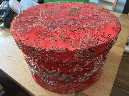 Hat box with - with, holes