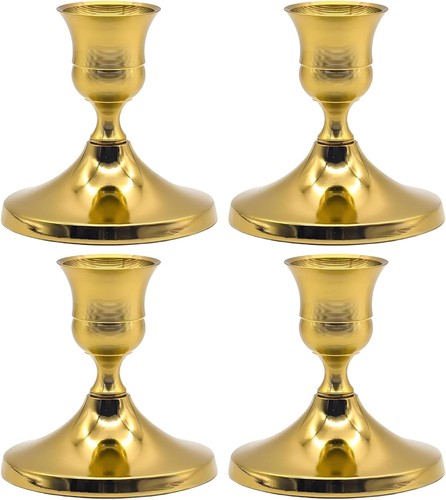 Pcs gold taper candle - pcs,