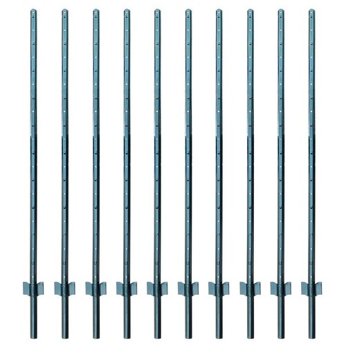 Metal fence posts 5ft pack - metal,