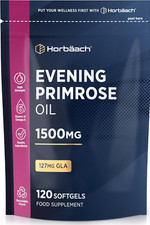 Evening Primrose Oil 1500mg | High Strength with Omega 6 and GLA | Cold-Pressed
