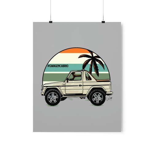 Gwagen cabrio beach wall art - beach,