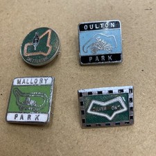 4 Motorcycle Racetrack Badges