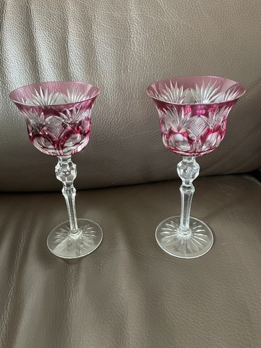 Pair vintage cut crystal - vintage,