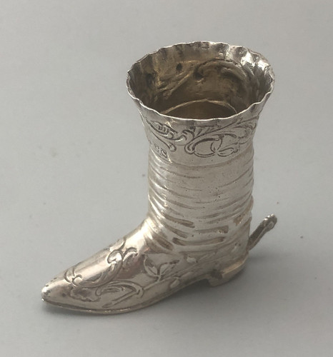 Victorian silver boot samuel - victorian,