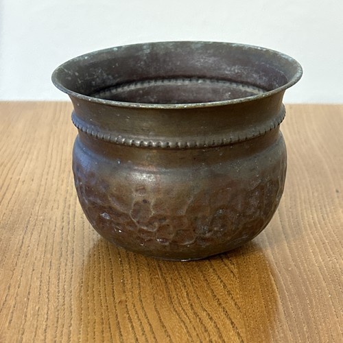 Vintage small copper planters - copper,