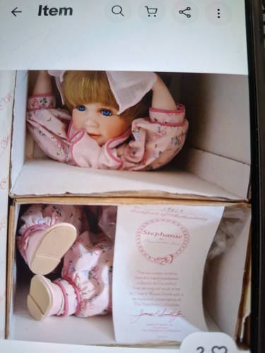 Porcelain doll new boxed - doll,