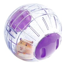 Rosewood Boredom Breaker Glitter Hamster Exercise Ball – 18 cm Purple,